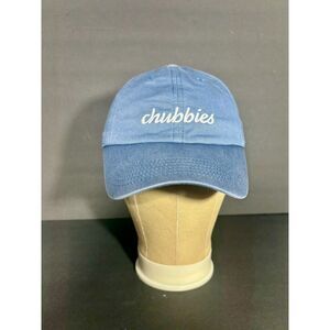 Chubbies Blue Embroidered Logo Adjustable Dad Cap Hat Unisex Cotton Baseball
